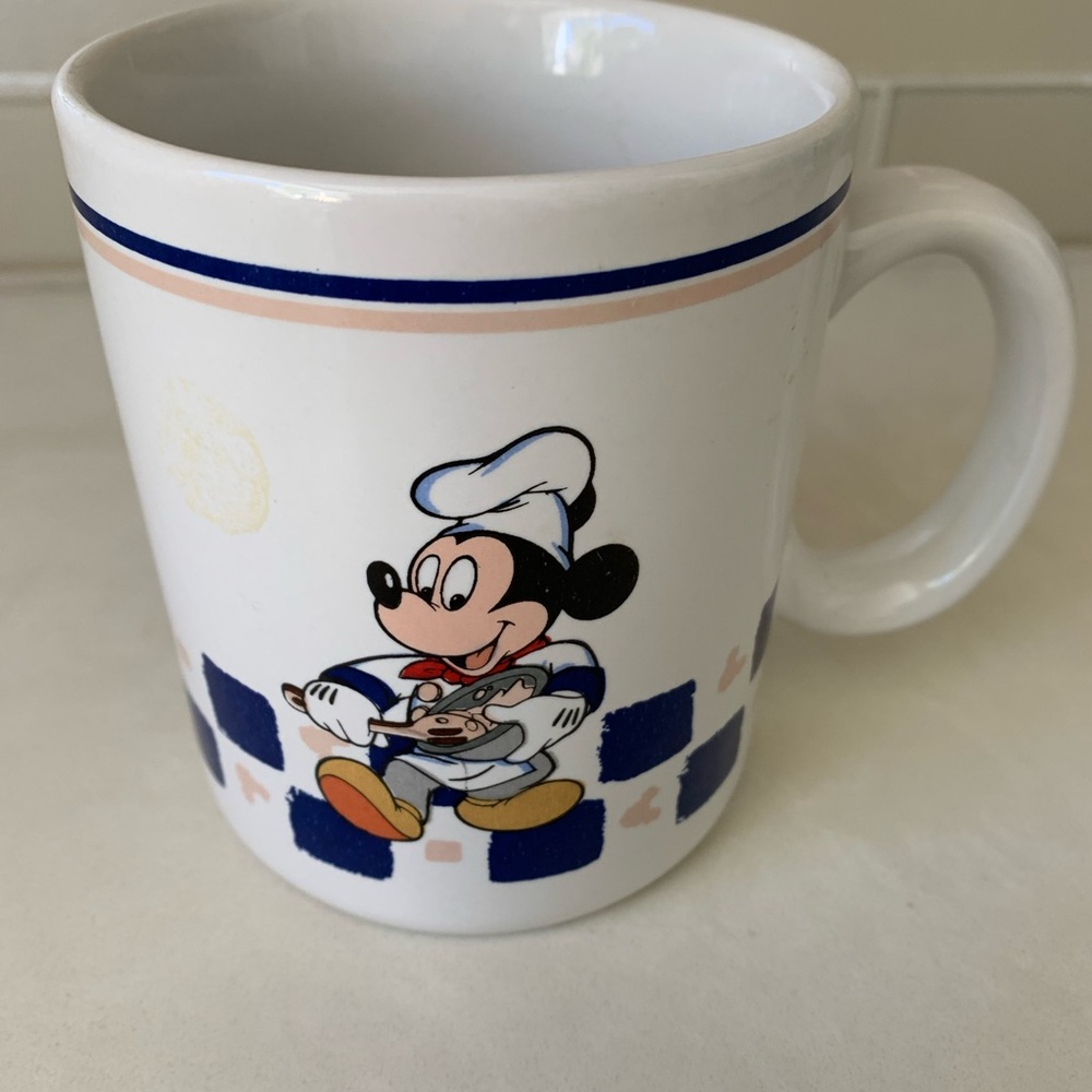 Vintage Disney Gourmet Mickey Mouse Mug Chef Mickey
